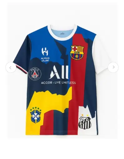 Neymar mixed jersey of all clubs